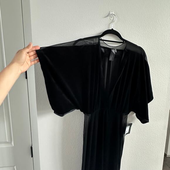 NORMA KAMALI Obie velvet gown Size Small New - Picture 4 of 9